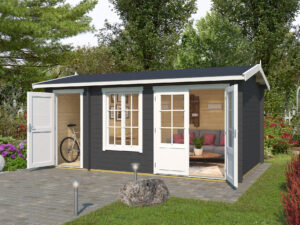 Wrexham 2 log cabin - garden office