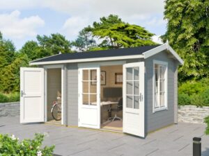 Wrexham 1 log cabin - garden office with shed