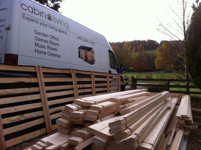 Garden office delivery